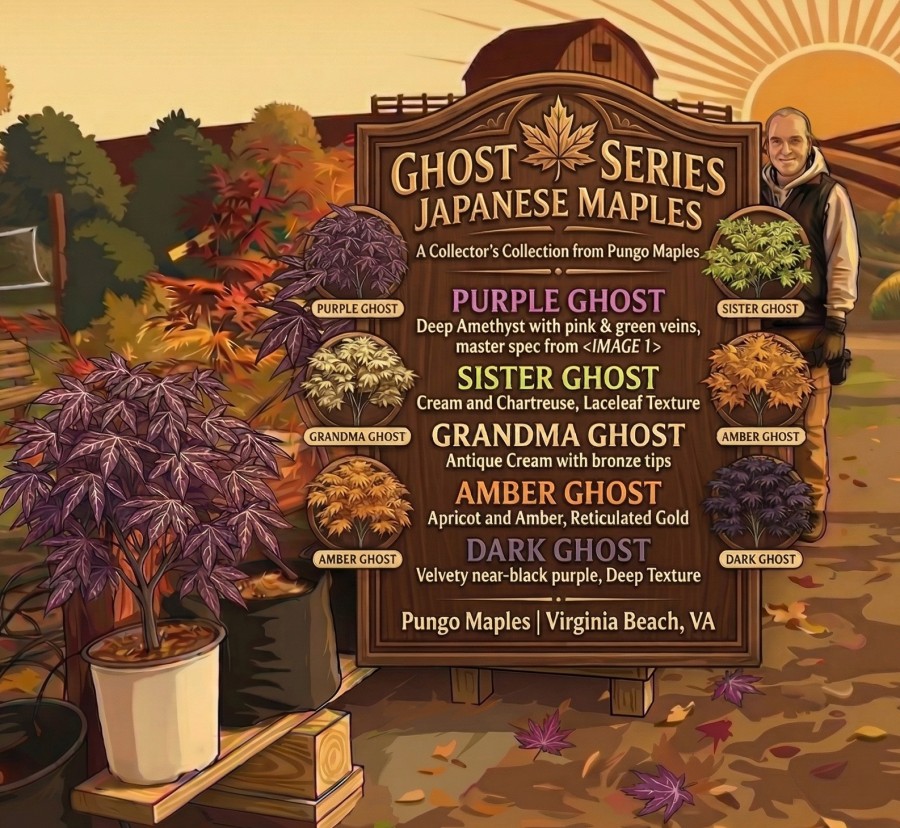 Ghost Series Reticulated Japanese Maple Collection - Pungo Maples