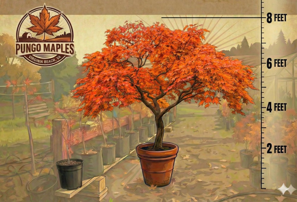 Tobiosho Upright Green Japanese Maple Tree - Pungo Maples